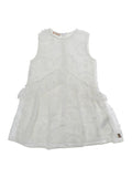 Dress N2109qn0475n21d153f0n100 White With Elegant Details Polyester Girl