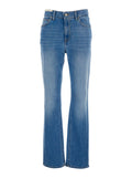 STRAIGHT ALANIS JEANS Blue Denim Cotton Men Blu Elastane
