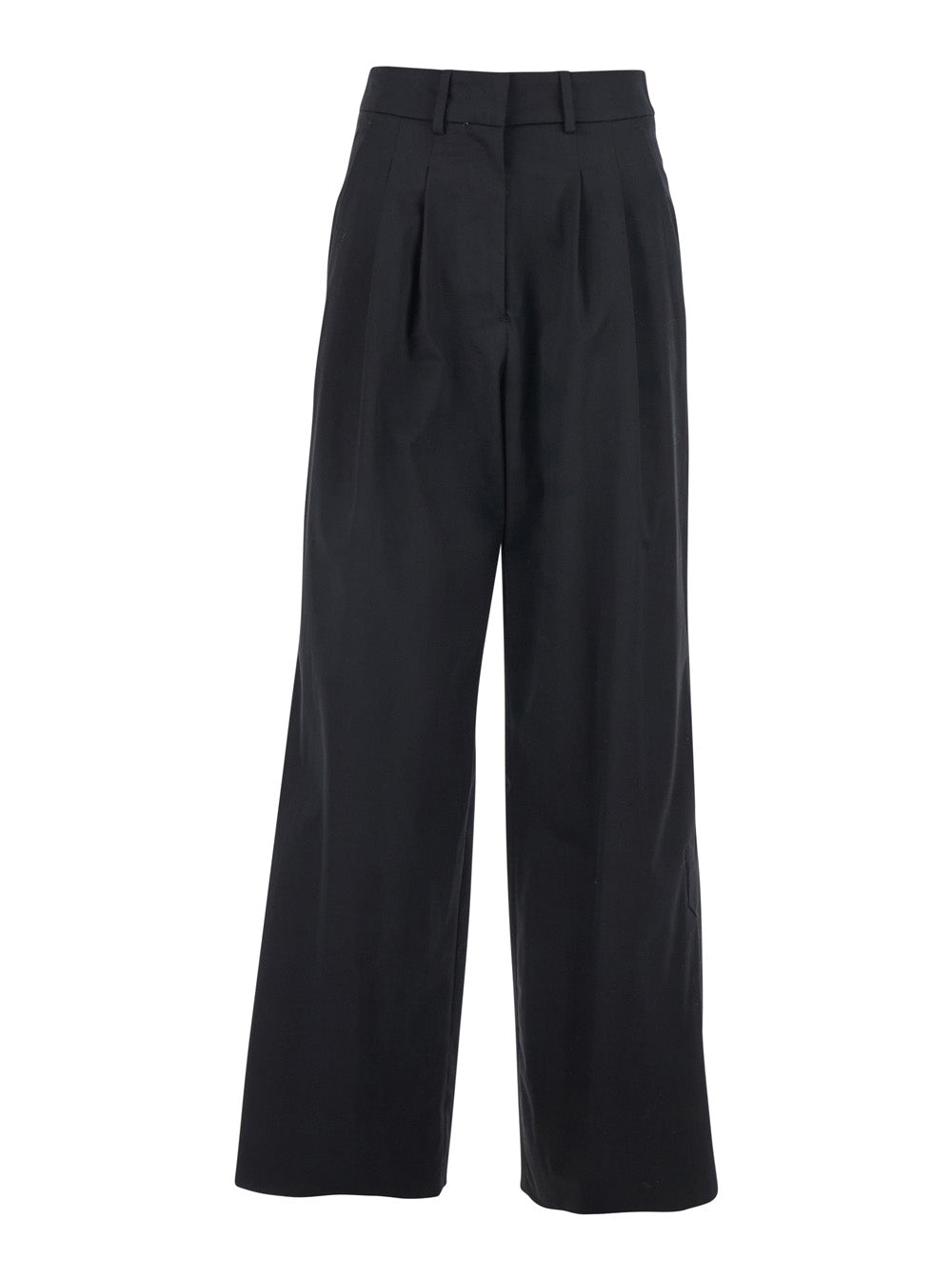 FRANKIE Stretch Satin Cotton Pants Black Men Elastane Trousers