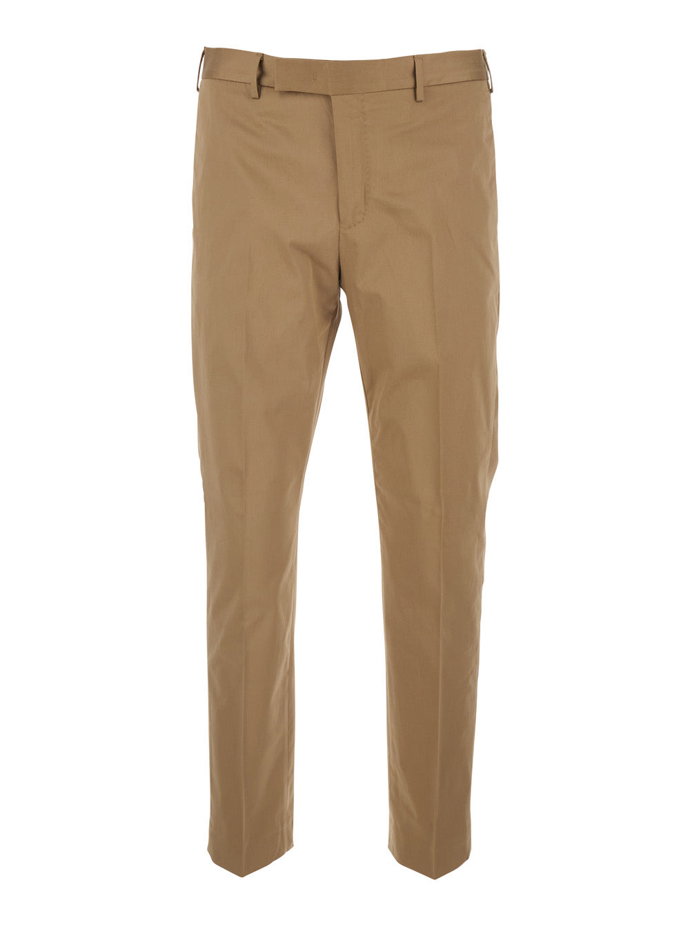 Mens Beige COASX0Z00FWDNU680130 Pants with Belt Loops and Welt Pockets on the Back Cotton Elastane Trousers