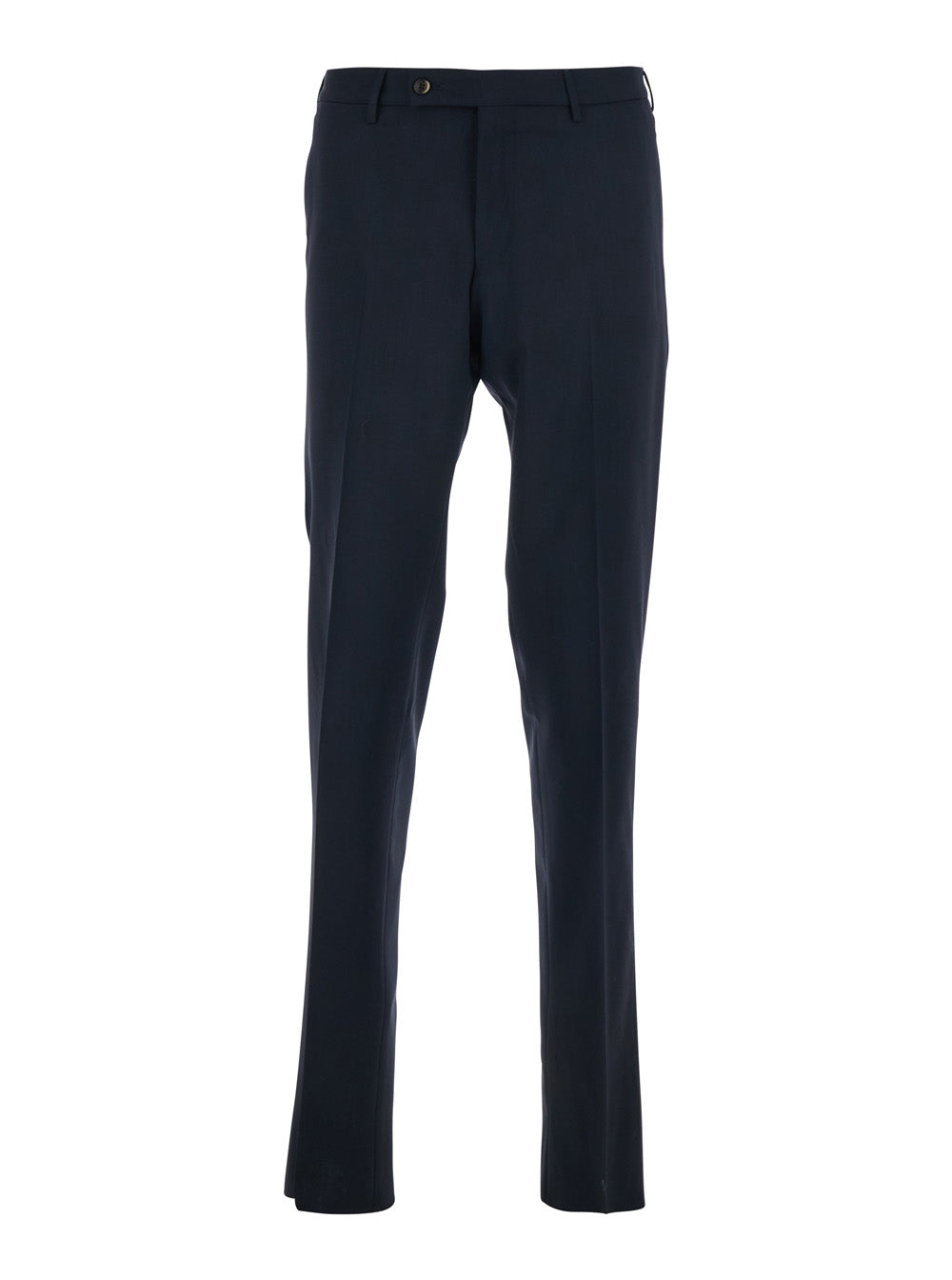 Slim Pants COVF1SZ00CL1MA270360 with Belt Loops and Welt Pockets on the Back in Blue Wool for Men Blu Virgin Elastane Trousers