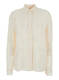 White Shirt LUCILLA LACE COTTON with Details for Women Polyamide And Blouses