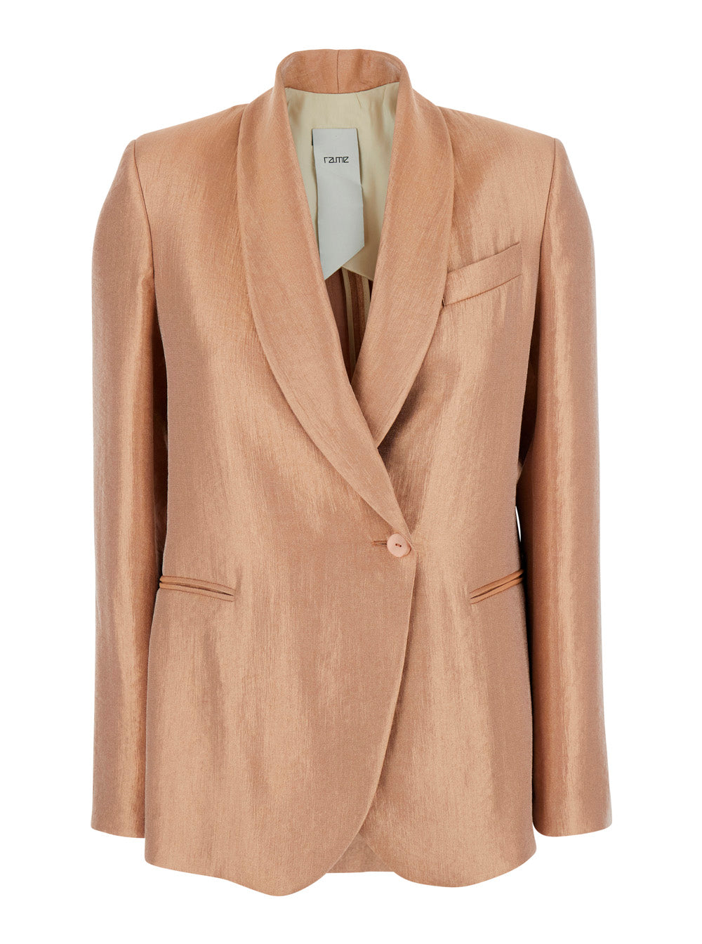 Blazer Rame Pink With Elegant Design Rayon And Nylon Women Polyester Blazers