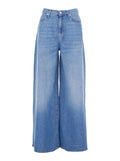 Kaori Blue Jeans with Stonewashed Effect in Denim Blu