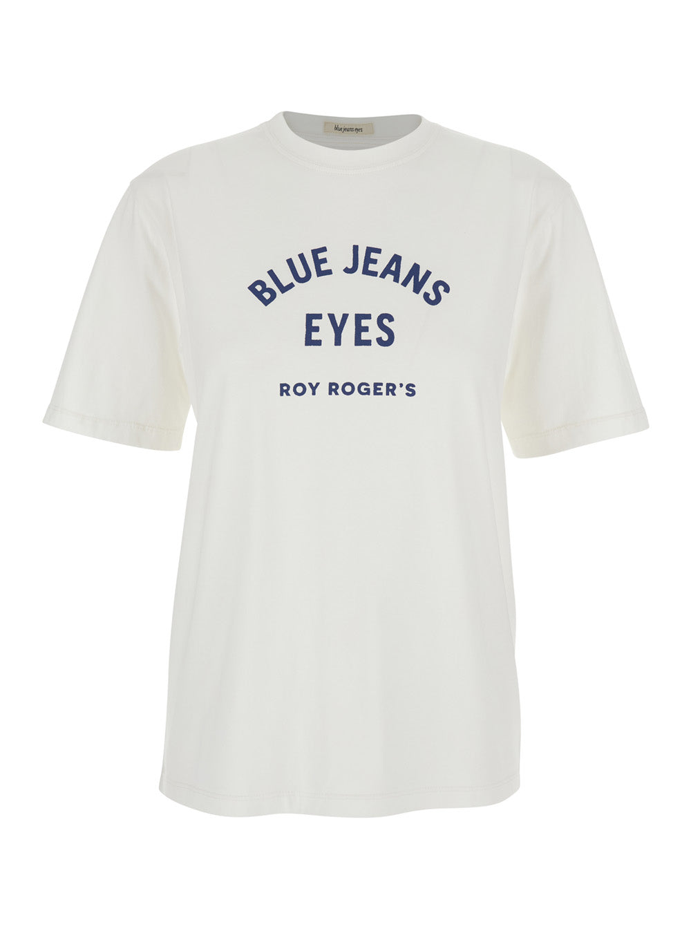 T-shirt R.R.EVA HERZIGOVA White with Front Print in Cotton for Women Tshirts And Polo Shirts