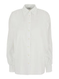 Classic White Cotton Shirt For Women And Blouses