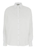 Shirt Antonia Slim With Long Sleeves White Cotton For Women And Blouses