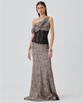 Tara Ajrakh Gown By KYNAH, Luxury Indian Fashion & Bridal Wear