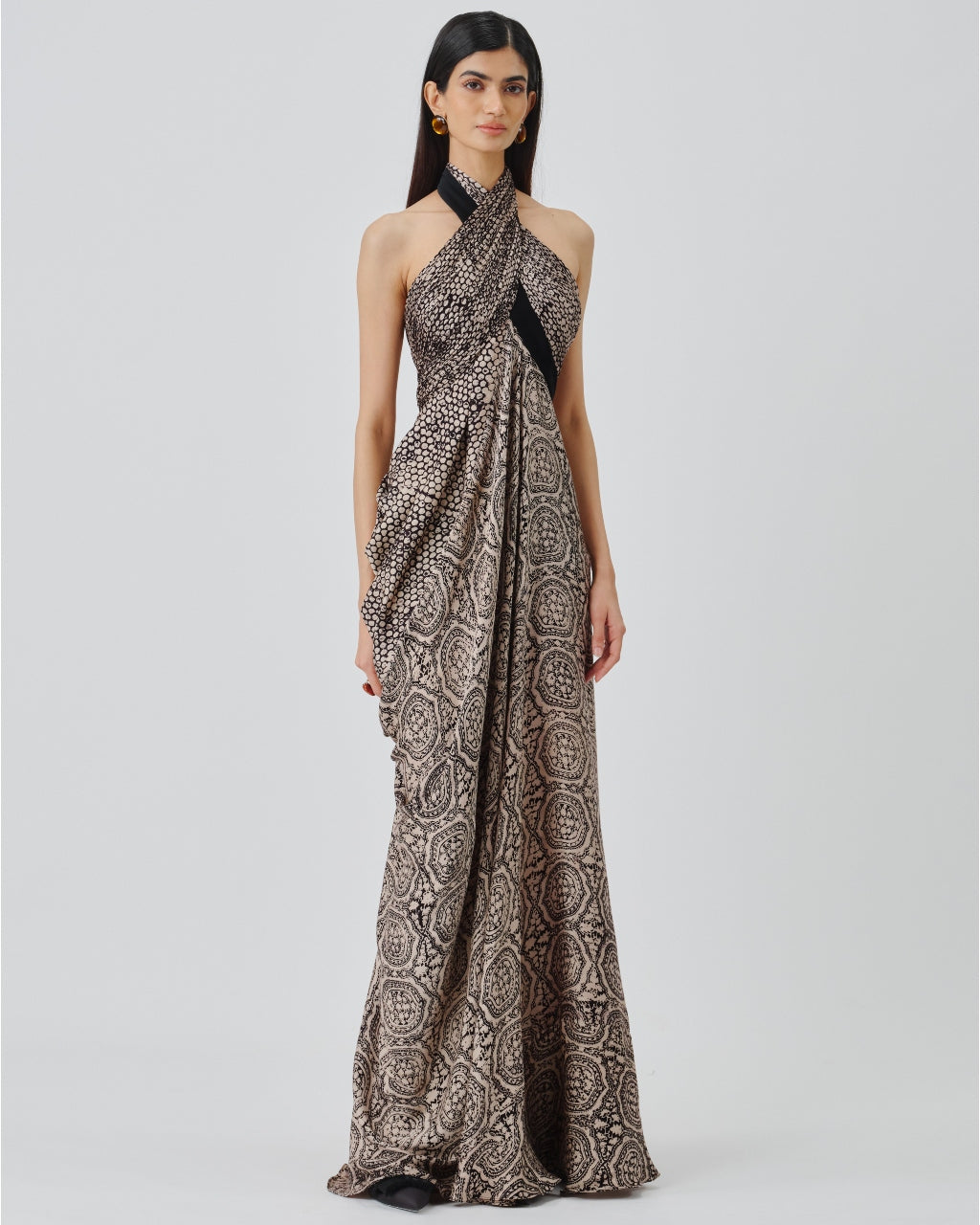 Aveline Halter Gown By KYNAH, Luxury Indian Fashion & Bridal Wear