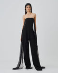 Midnight Veil Jumpsuit By KYNAH, Luxury Indian Fashion & Bridal Wear