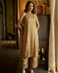 Antique Gold Kurta Set By KYNAH, Luxury Indian Fashion & Bridal Wear