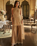 Caramel Crystal Sharara Set By KYNAH, Luxury Indian Fashion & Bridal Wear
