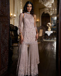 Mauve Sequin Sharara Set By KYNAH, Luxury Indian Fashion & Bridal Wear