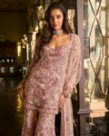 Dusty Rose Sharara Set By KYNAH, Luxury Indian Fashion & Bridal Wear
