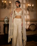 Cream Sharara Set By KYNAH, Luxury Indian Fashion & Bridal Wear