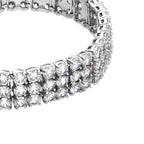 Pulsera con Circonita Brillante acabado plata - Matka