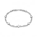 Pulsera con Circonita Brillante acabado plata - Sanu
