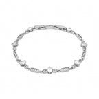 Pulsera con Circonita Brillante acabado plata - Sanu