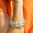 Pulsera acabado plata - Palmira