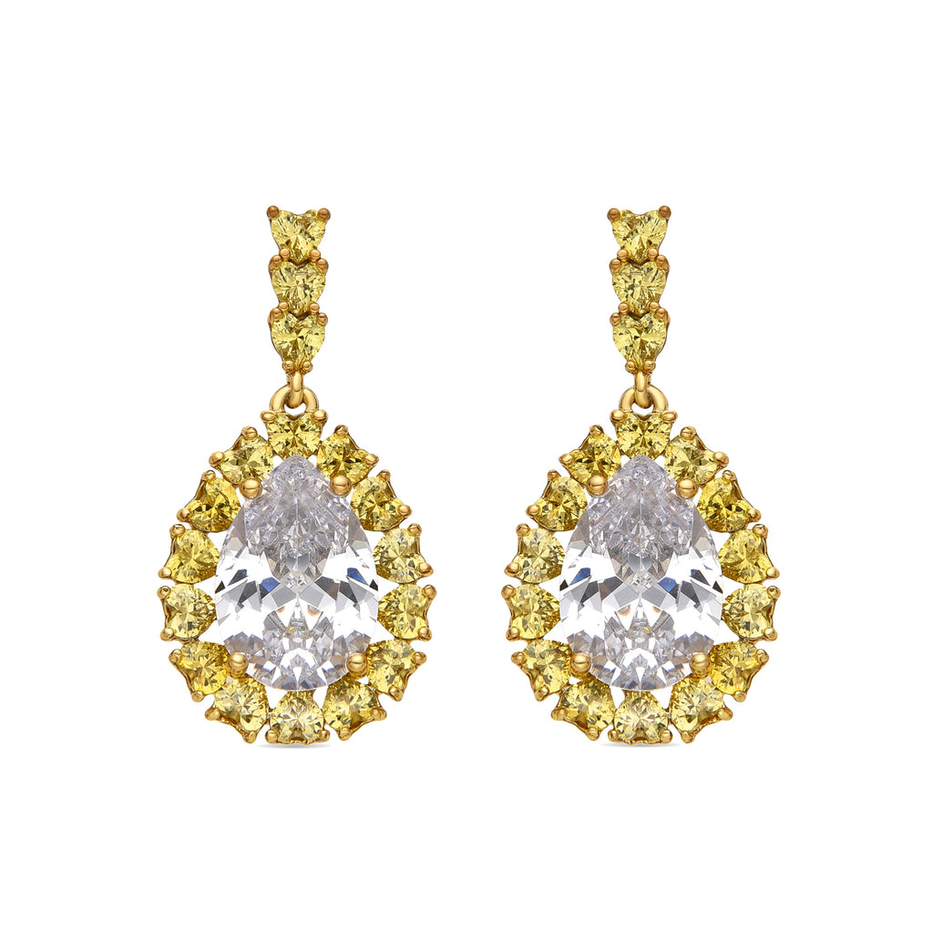 Pendientes con Padparadscha acabado plata - Welo
