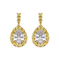Pendientes con Padparadscha acabado plata - Welo