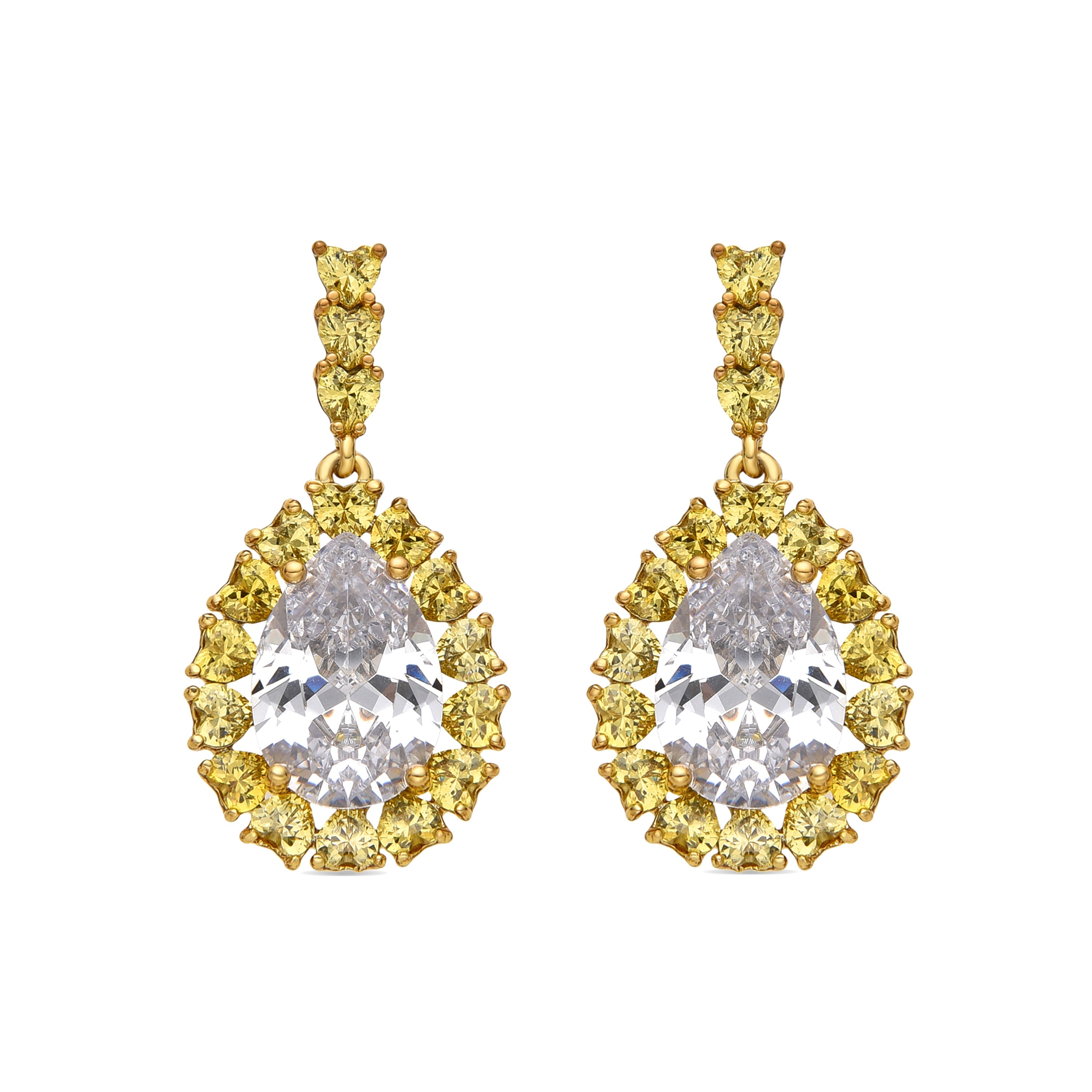 Pendientes con Padparadscha acabado plata - Welo