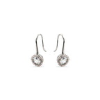 Pendientes con Circonita Brillante acabado plata - Tisab