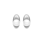 Pendientes con Perla Blanca acabado plata - Lyhu