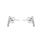 Pendientes con Circonita Brillante acabado plata - Tatsy