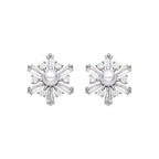 Pendientes con Perla Blanca acabado plata - Leth