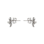 Pendientes con Perla Blanca acabado plata - Leth