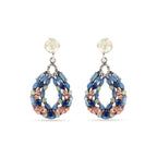 Pendientes con Cristal Multicolor acabado plata - Liodas
