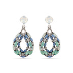 Pendientes con Cristal Multicolor acabado plata - Liodas