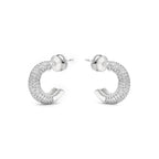 Pendientes acabado plata y Circonita Brillante - Niras
