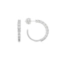 Pendientes acabado plata y Circonita Brillante - Remil