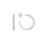 Pendientes acabado plata y Circonita Brillante - Remil