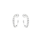 Pendientes acabado plata y Circonita Brillante - Remil