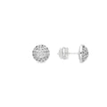 Pendientes acabado plata y Circonita Brillante - Yabi
