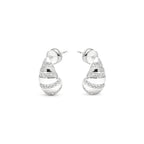Pendientes acabado plata y Circonita Brillante - Imaspa