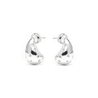 Pendientes acabado plata y Circonita Brillante - Obow