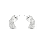 Pendientes acabado plata y Circonita Brillante - Kincon