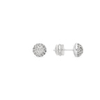 Pendientes acabado plata y Circonita Brillante - Ramir