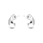 Pendientes acabado plata y Circonita Brillante - Garai