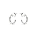 Pendientes acabado plata y Circonita Brillante - Azar