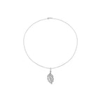 Collar con Circonita Brillante acabado plata - Ceolpox