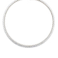 Collar con Circonita Brillante acabado plata - Comega