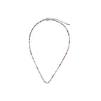 Collar con Circonita Multicolor acabado plata - Serly