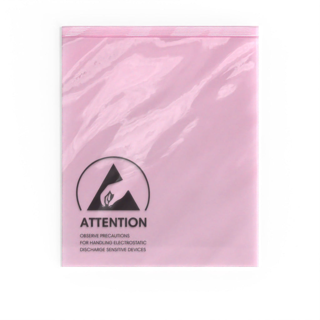 Pink Anti-Static ESD Grip Seal Bags