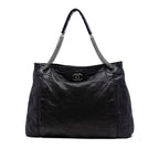 CC Quilted Lambskin Chain Shopping Tote