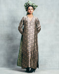 Handwoven Black & Gold Banarasi Kaftan By KYNAH, Luxury Indian Fashion & Bridal Wear